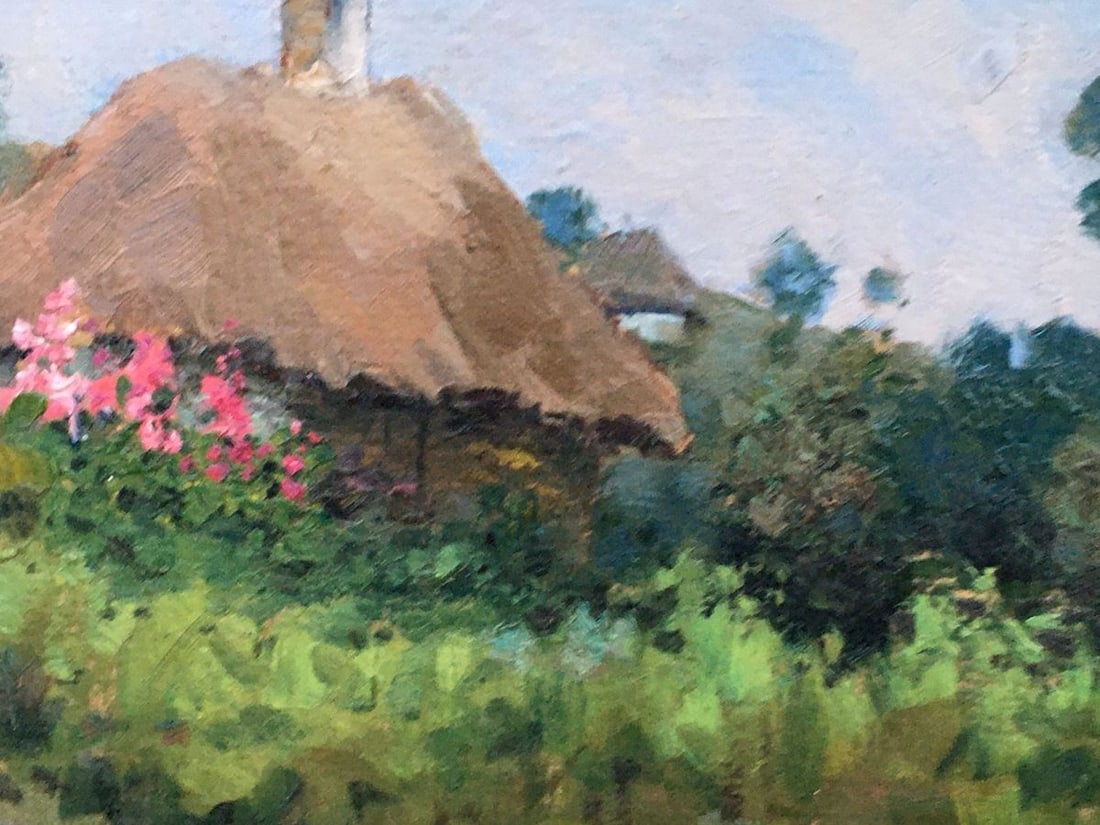 Oil painting Lonely woman's hut Tsyupka Ivan Kirillovich - 7