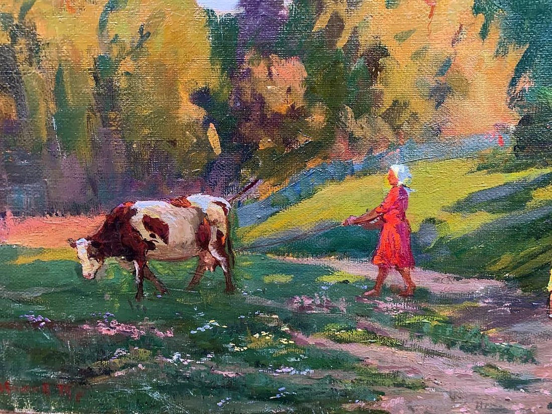 Oil painting Country life Rudenko Vladimir Mikhailovich - 2