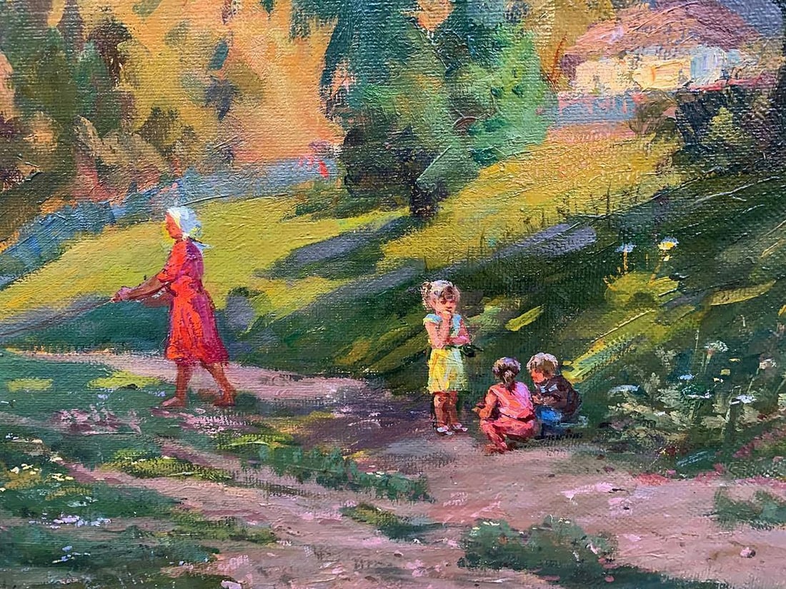 Oil painting Country life Rudenko Vladimir Mikhailovich - 3