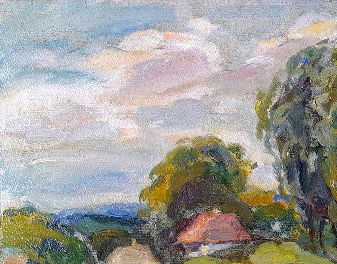 Oil painting Village view Kovalenko Ivan Mikhailovich - 2