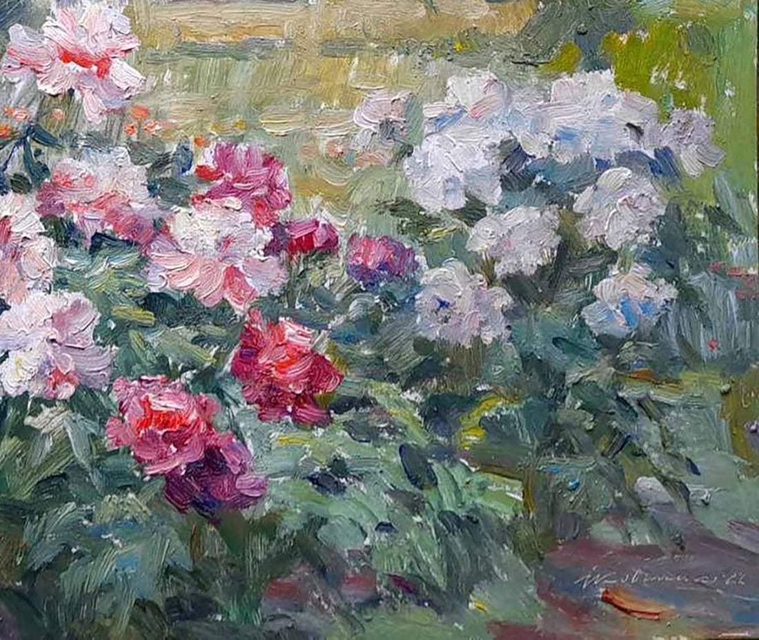 Oil painting Home garden Kovalenko Ivan Mikhailovich - 5