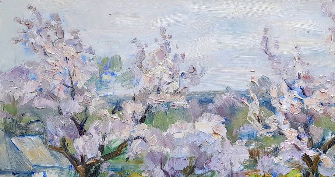 Oil painting Well in the yard Kovalenko Ivan Mikhailovich - 2