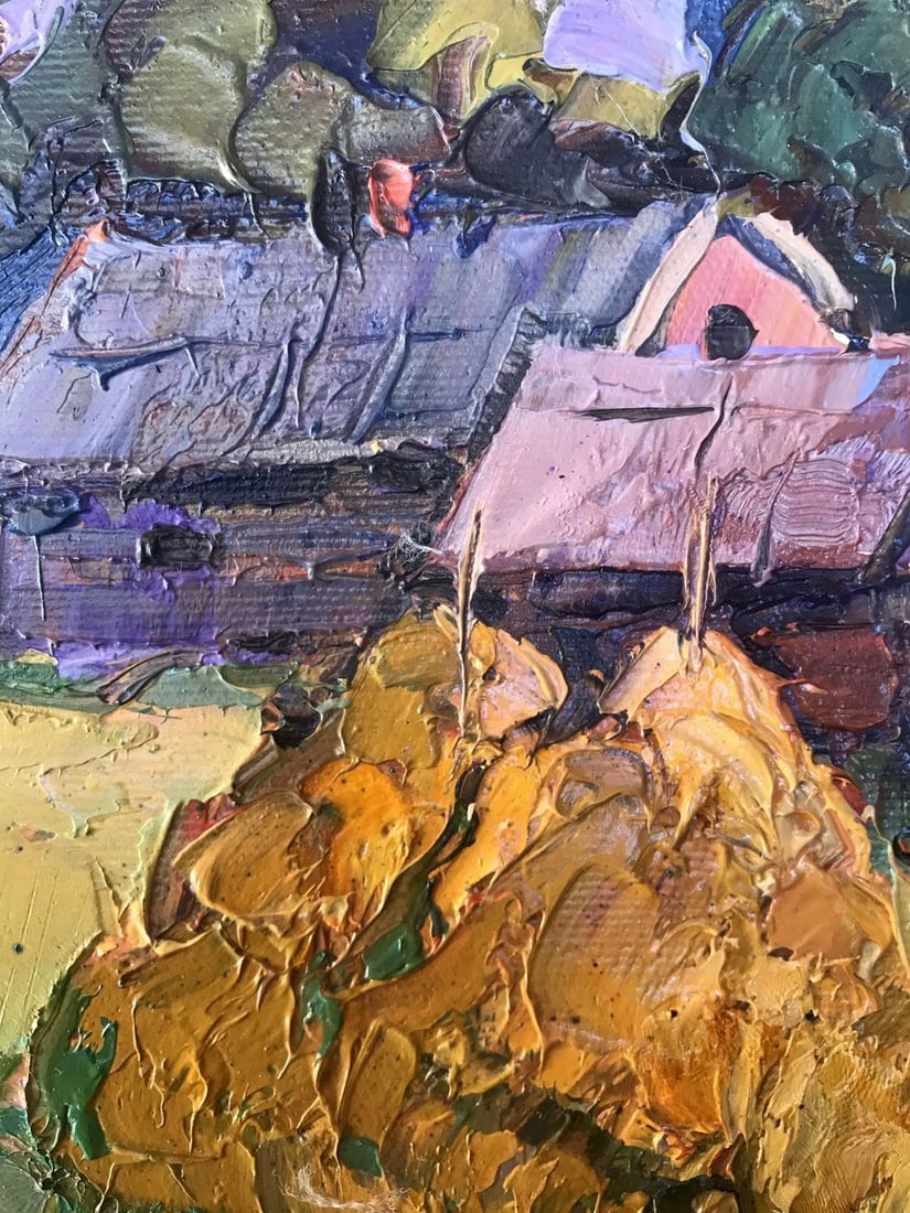 Oil painting In the courtyard Kalenyuk Oksana - 4