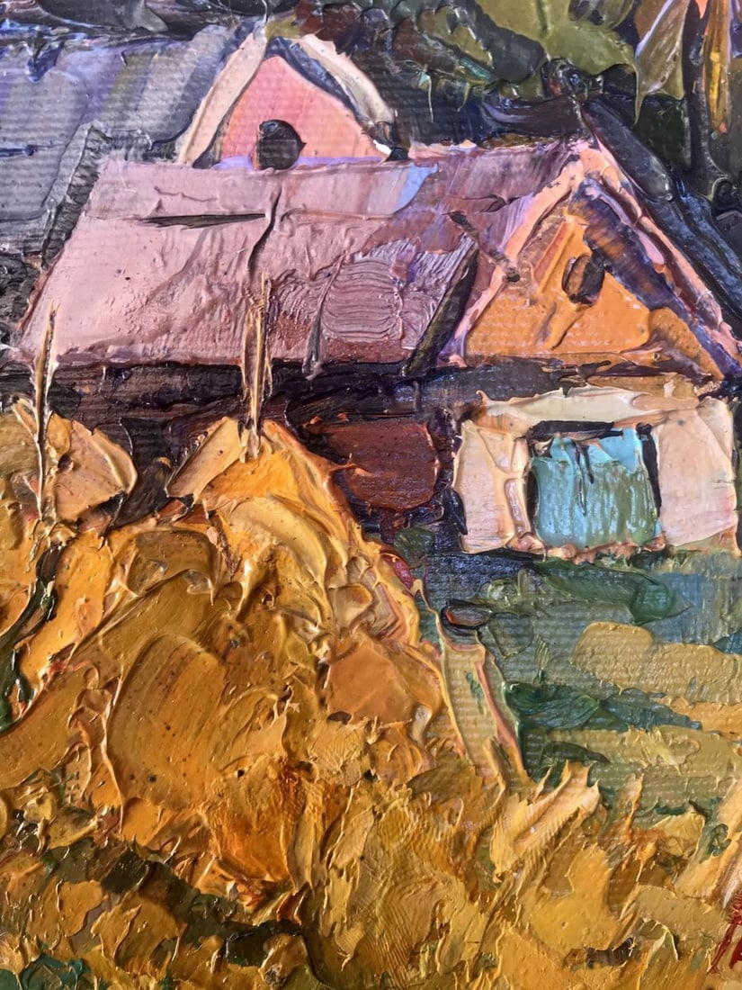 Oil painting In the courtyard Kalenyuk Oksana - 7