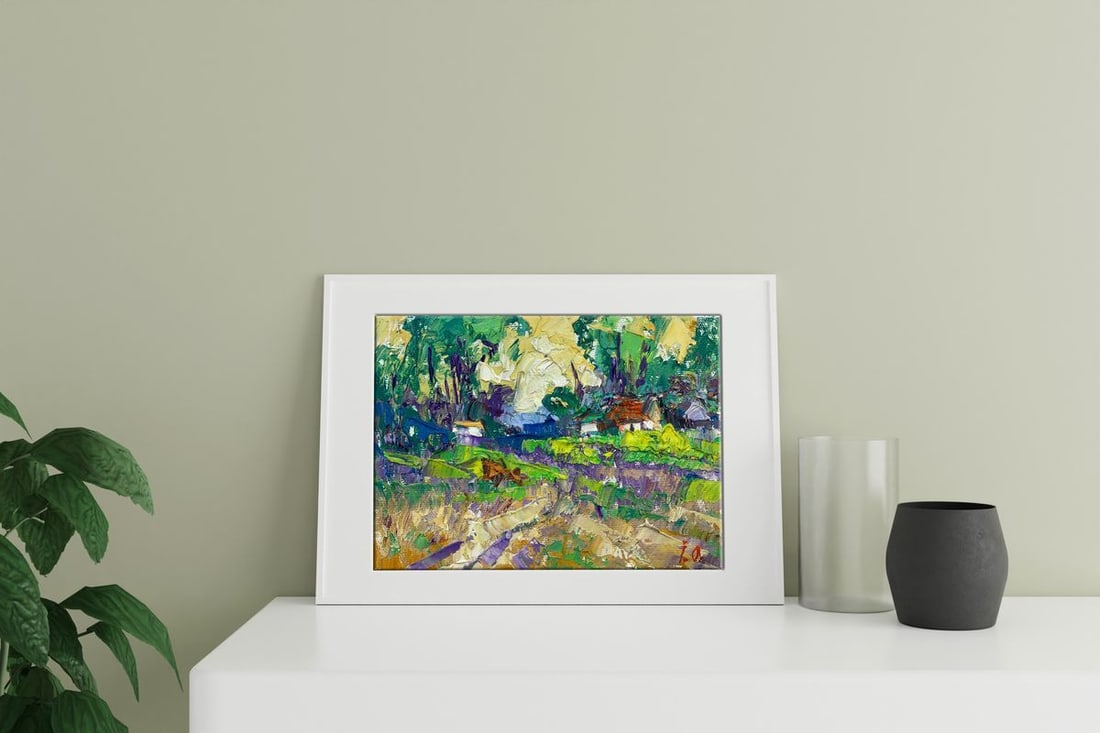 Oil painting Edge of the village Kalenyuk Alex - 2