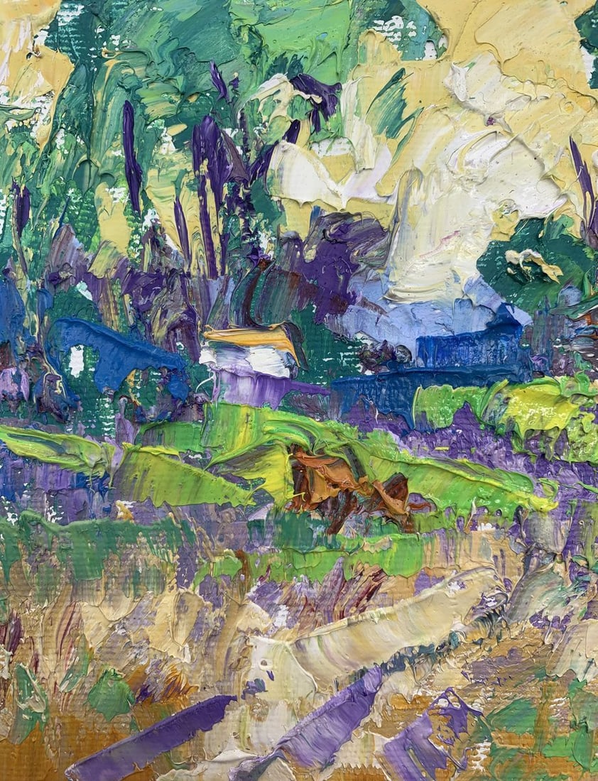 Oil painting Edge of the village Kalenyuk Alex - 5