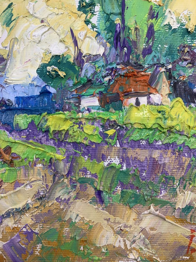 Oil painting Edge of the village Kalenyuk Alex - 7