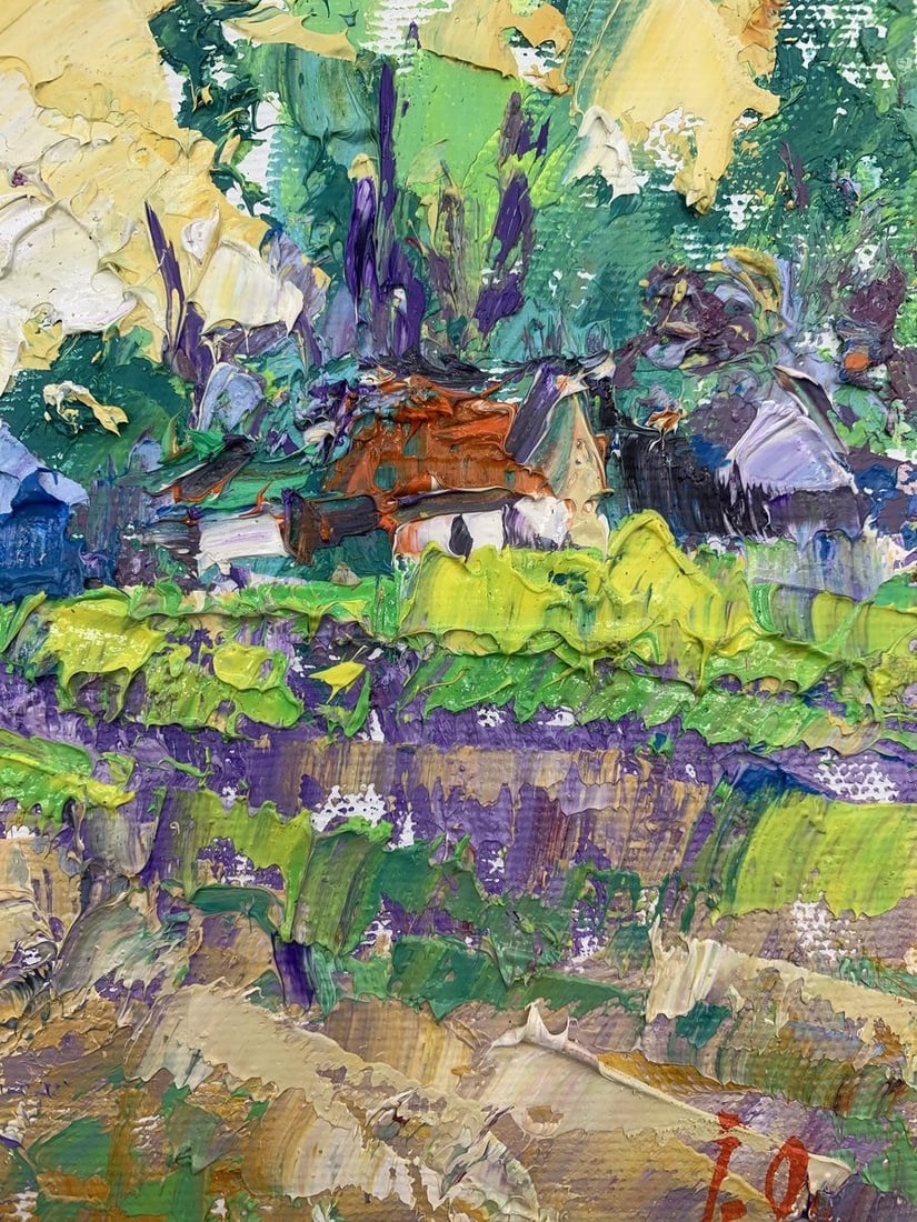Oil painting Edge of the village Kalenyuk Alex - 8