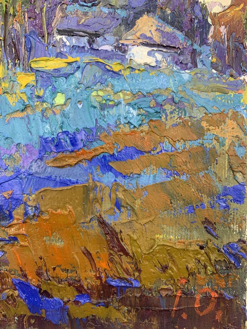 Oil painting Edge of the village Kalenyuk Oksana - 11