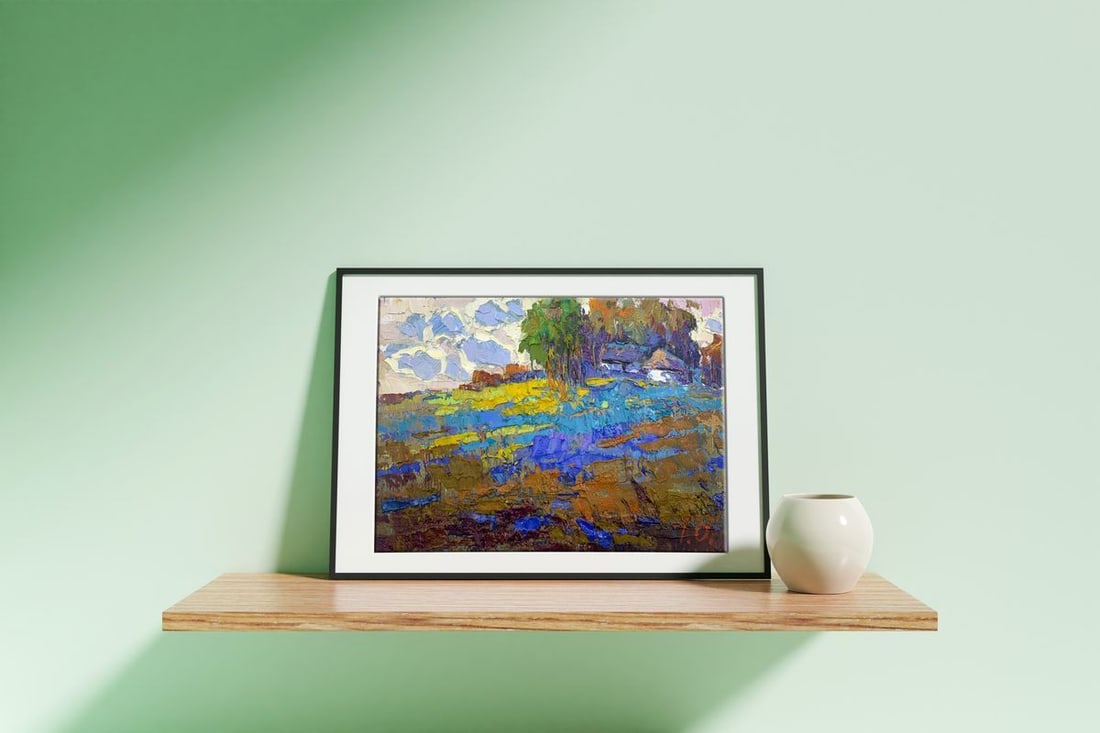 Oil painting Edge of the village Kalenyuk Oksana - 3