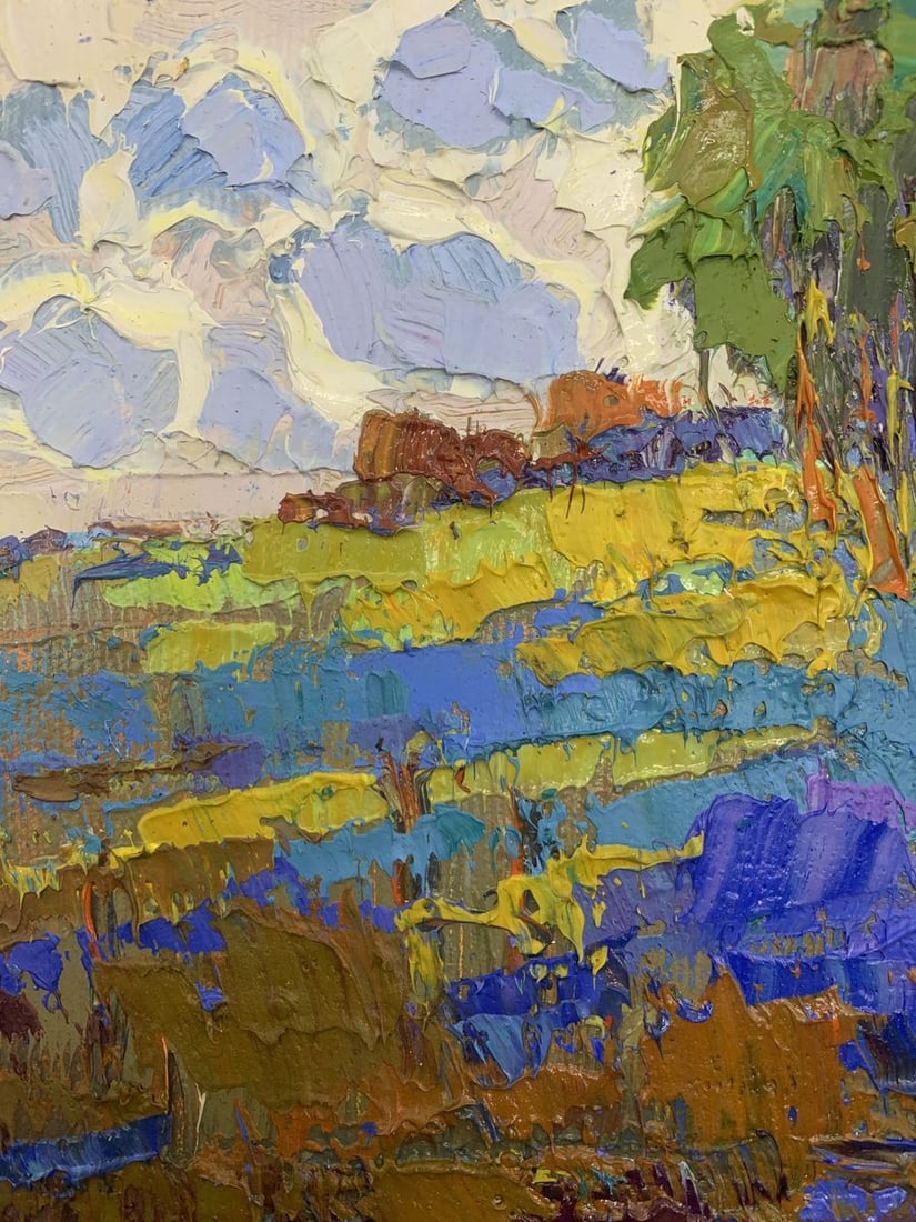 Oil painting Edge of the village Kalenyuk Oksana - 4