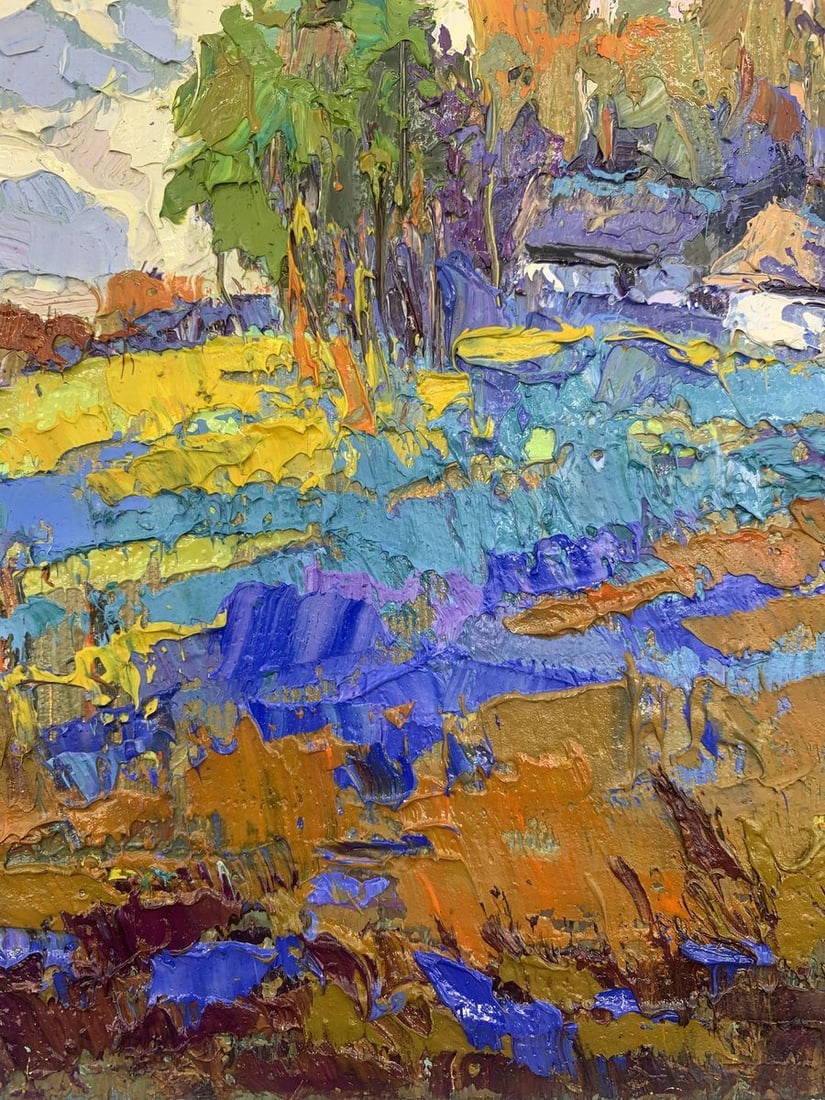 Oil painting Edge of the village Kalenyuk Oksana - 6