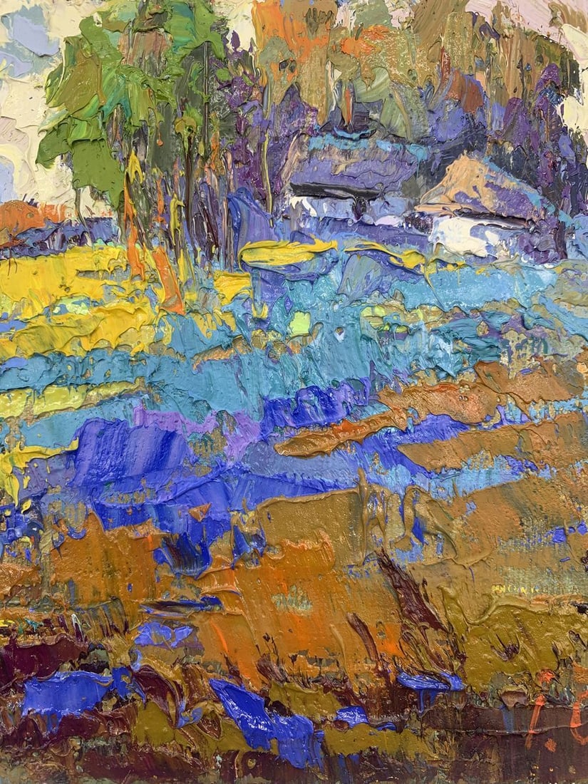 Oil painting Edge of the village Kalenyuk Oksana - 7