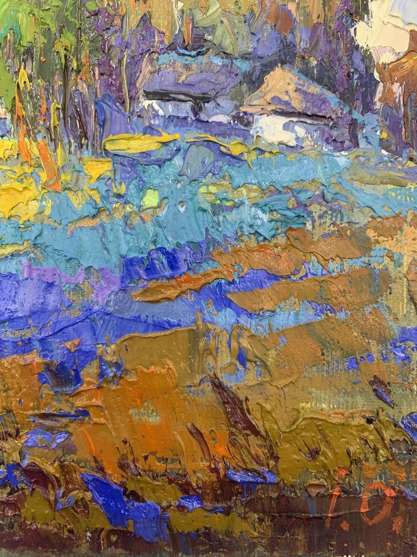 Oil painting Edge of the village Kalenyuk Oksana - 9