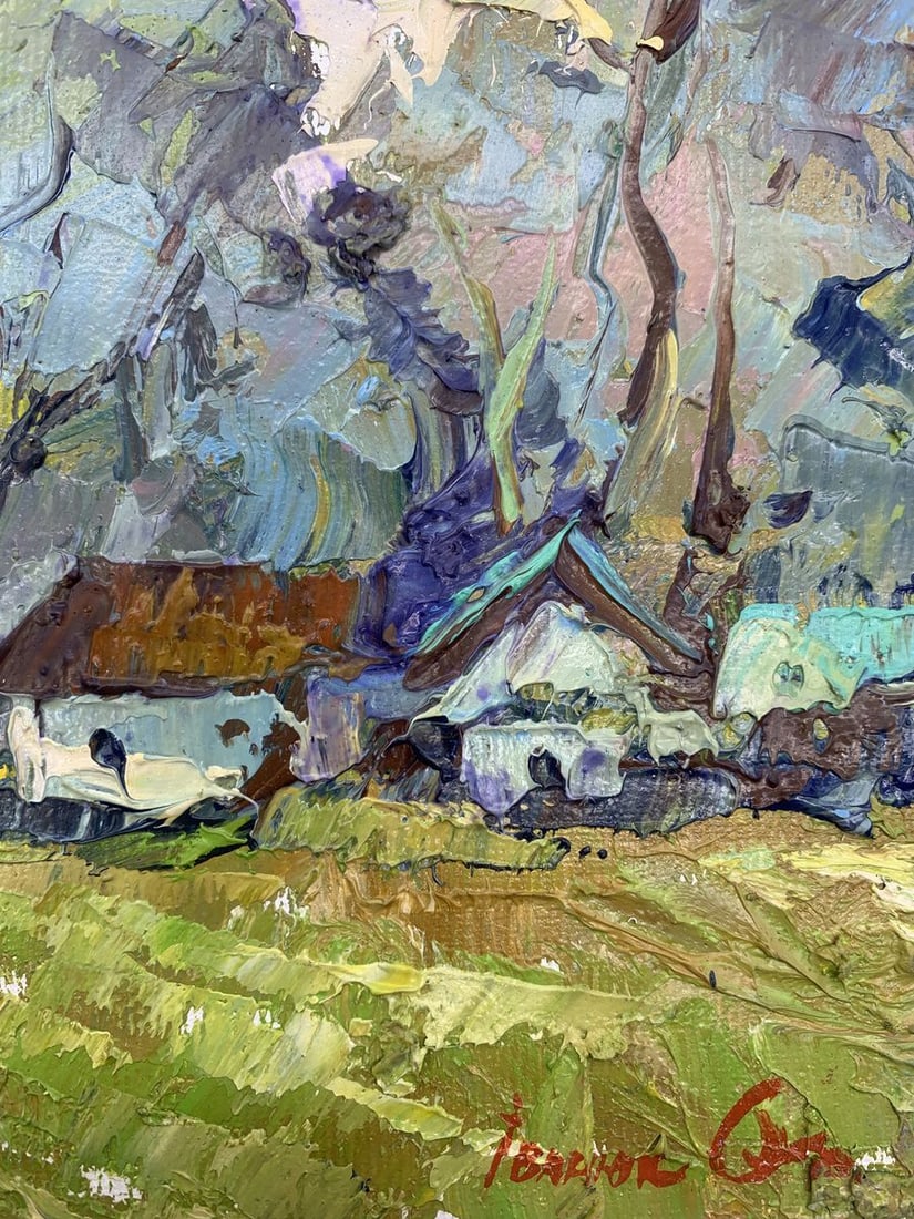 Oil painting Edge of the village Kalenyuk Alex - 11