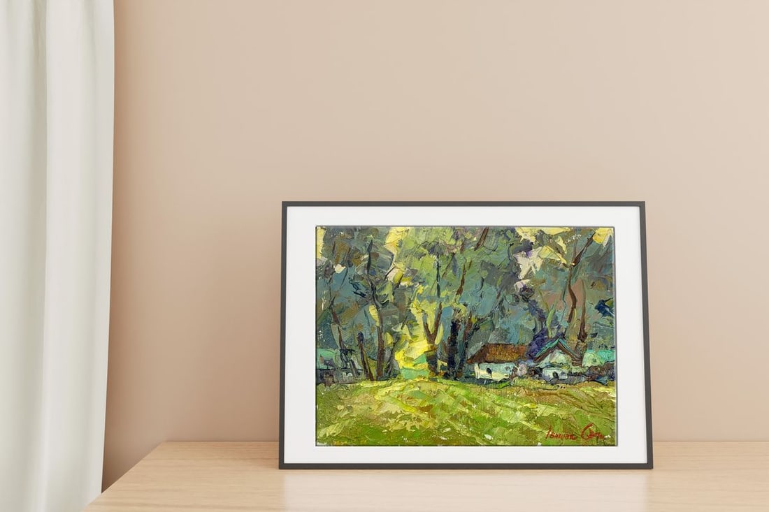 Oil painting Edge of the village Kalenyuk Alex - 2