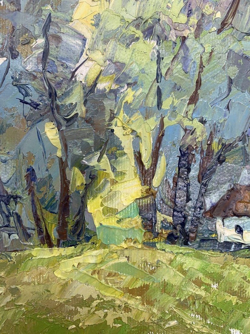 Oil painting Edge of the village Kalenyuk Alex - 4