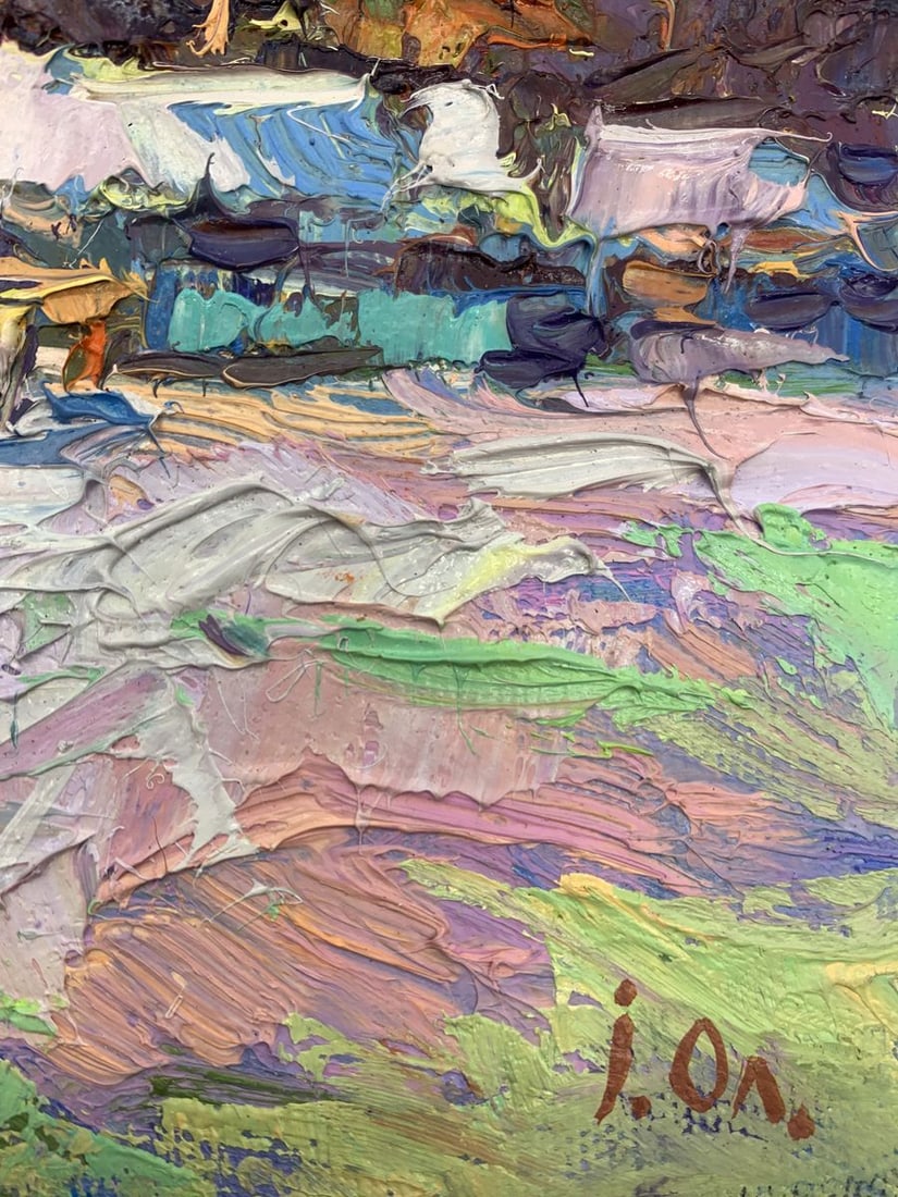 Oil painting On the edge of the village Kalenyuk Alex - 11