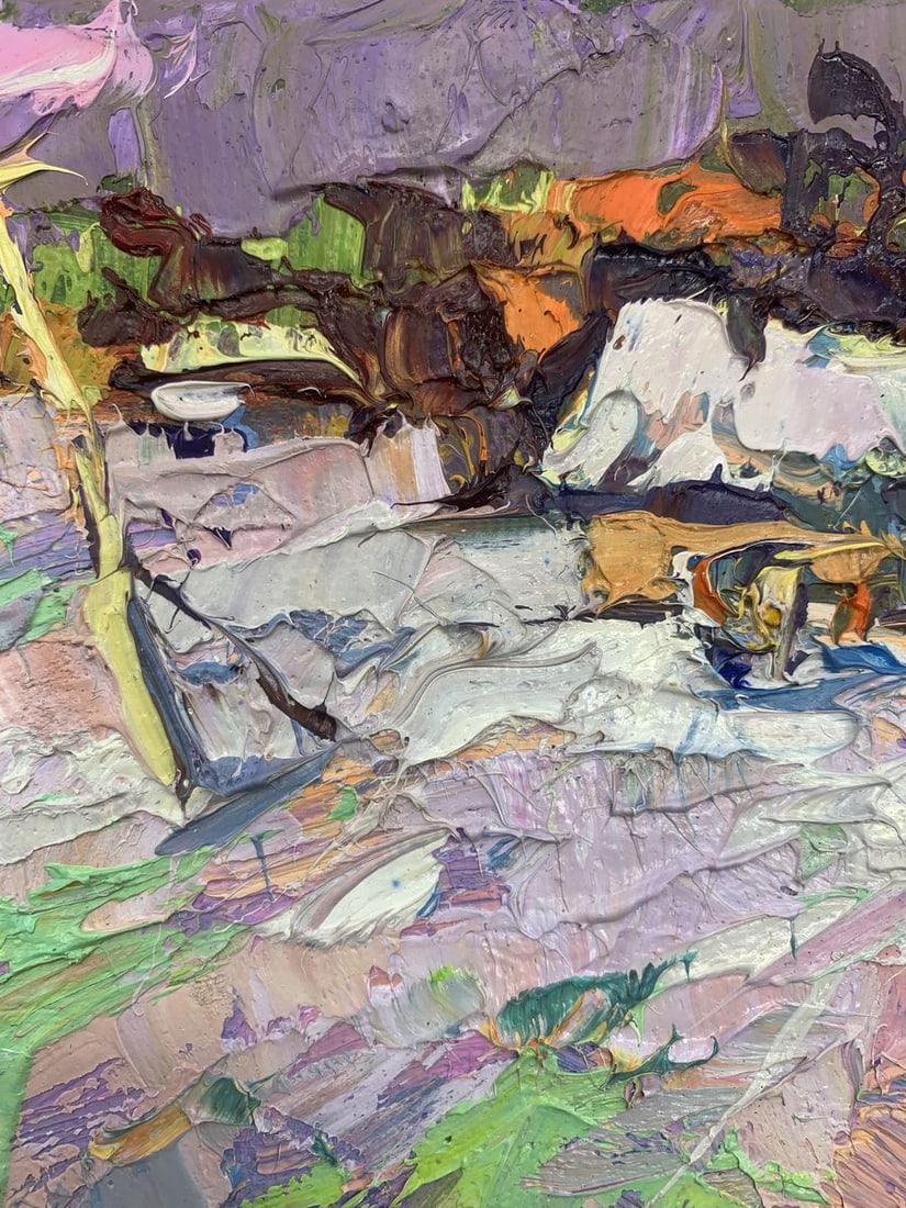 Oil painting On the edge of the village Kalenyuk Alex - 4