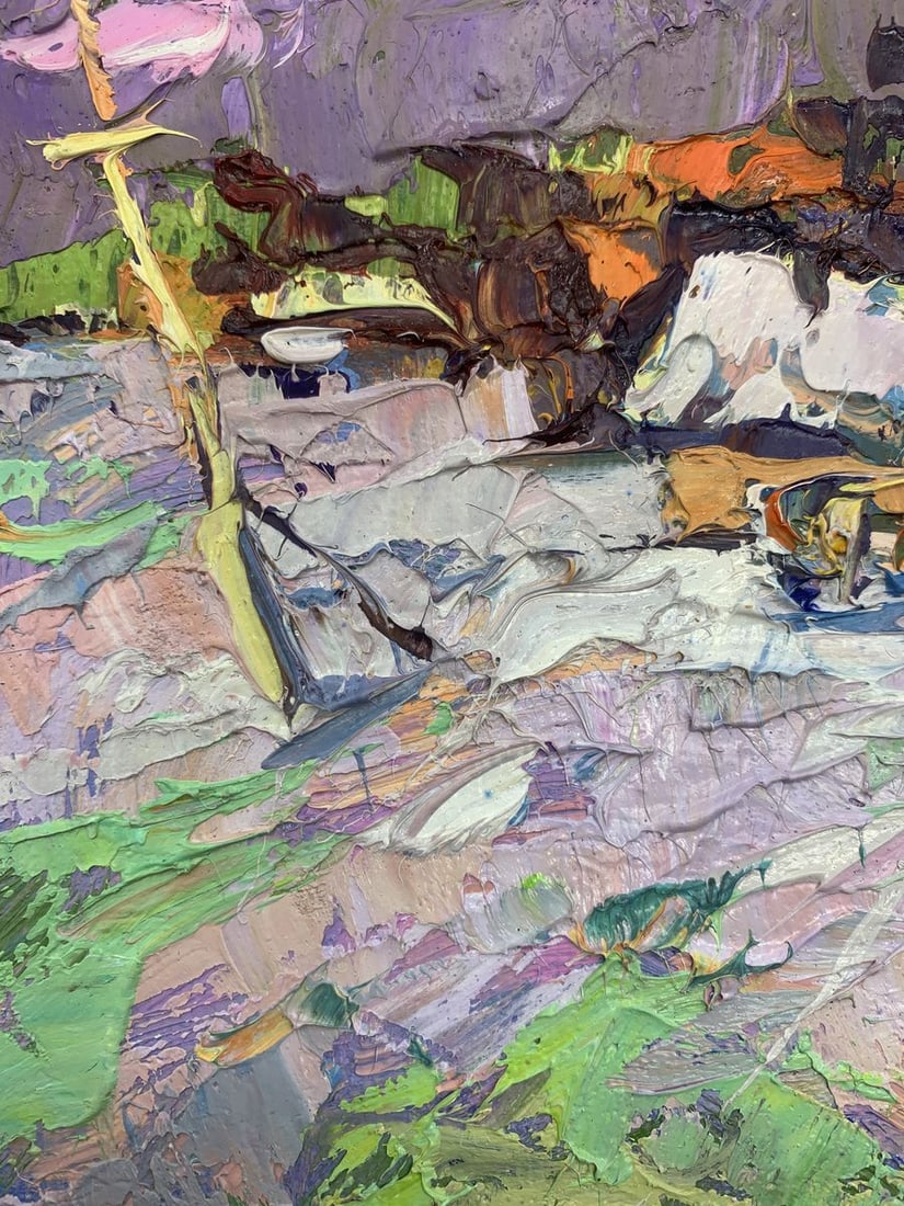 Oil painting On the edge of the village Kalenyuk Alex - 5