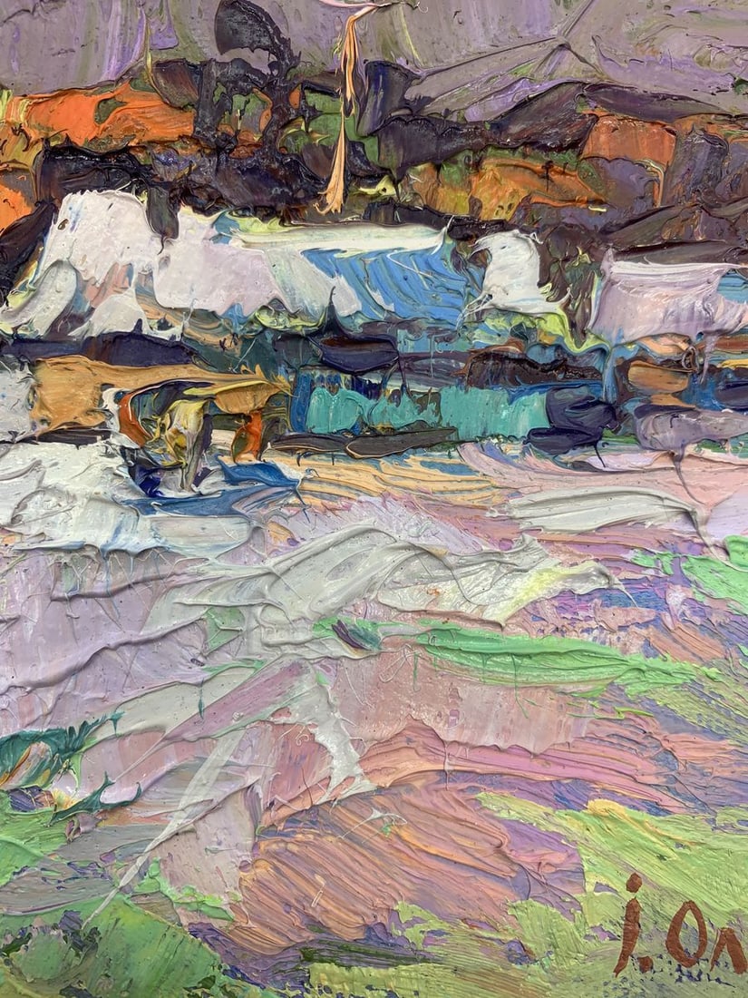 Oil painting On the edge of the village Kalenyuk Alex - 8