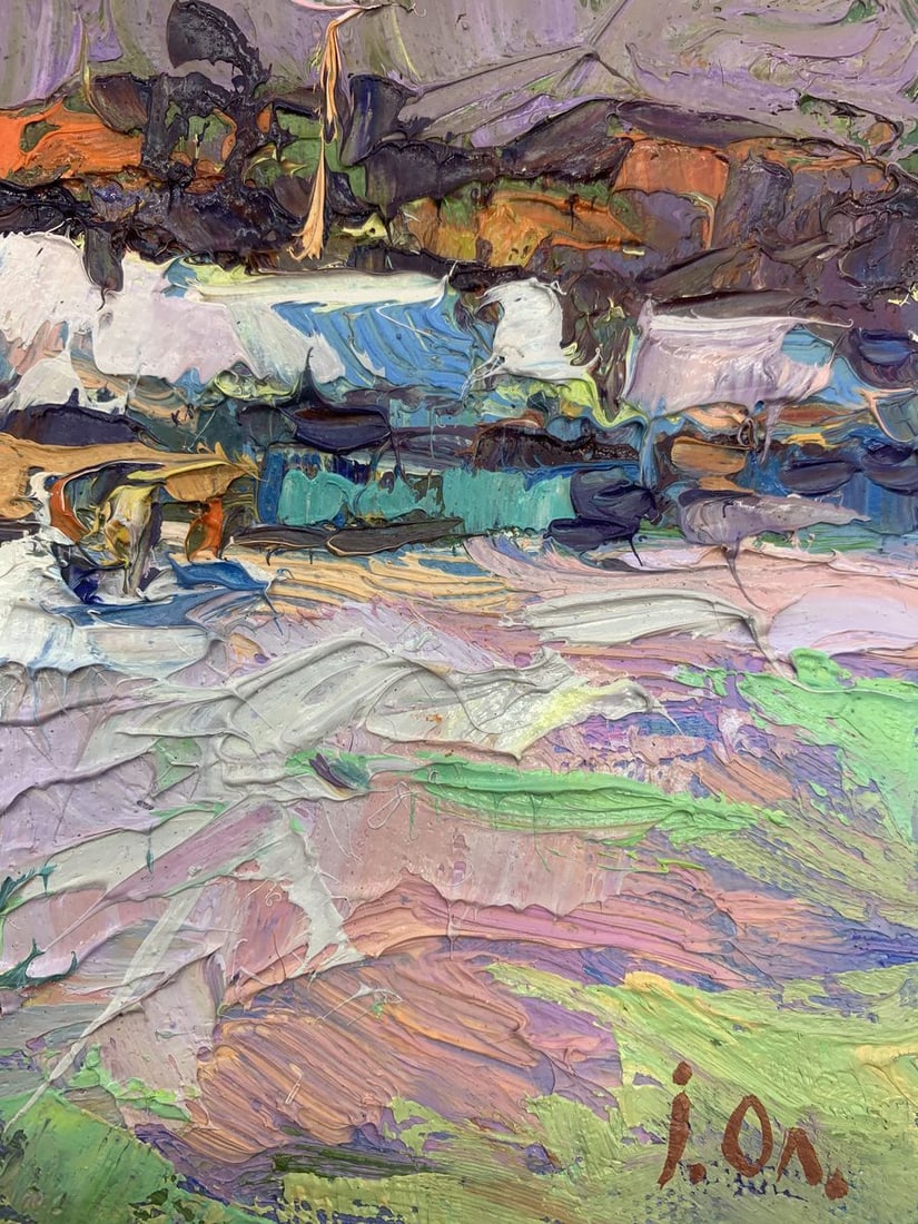 Oil painting On the edge of the village Kalenyuk Alex - 9