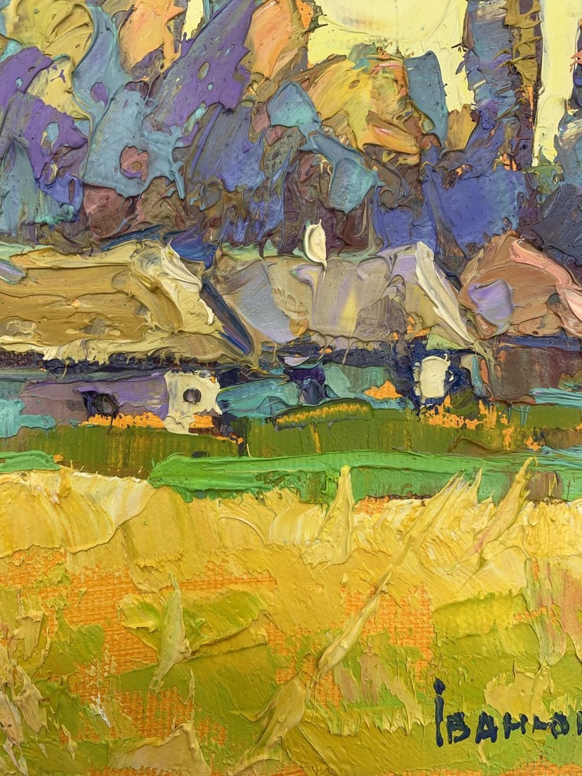 Oil painting Edge of the village Kalenyuk Oksana - 10