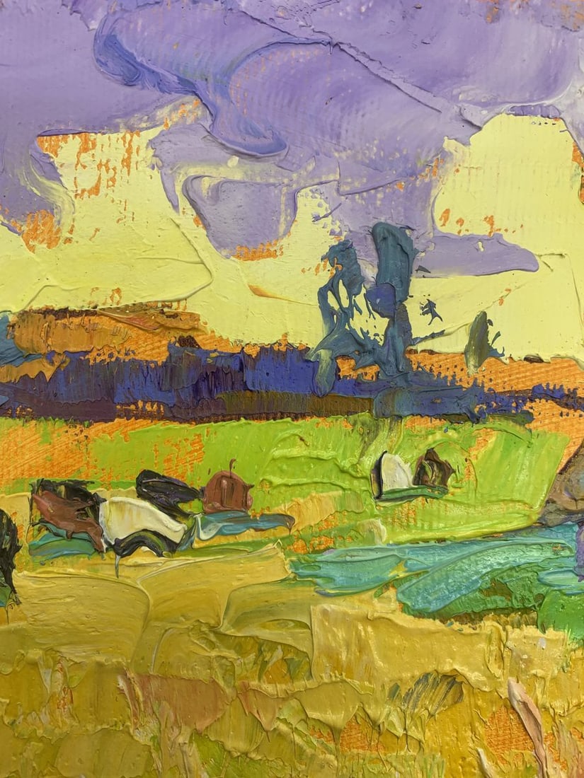 Oil painting Edge of the village Kalenyuk Oksana - 4