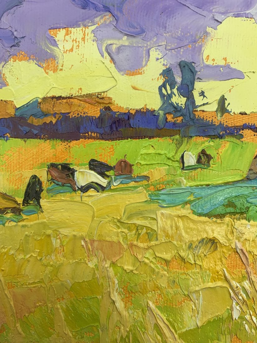 Oil painting Edge of the village Kalenyuk Oksana - 5