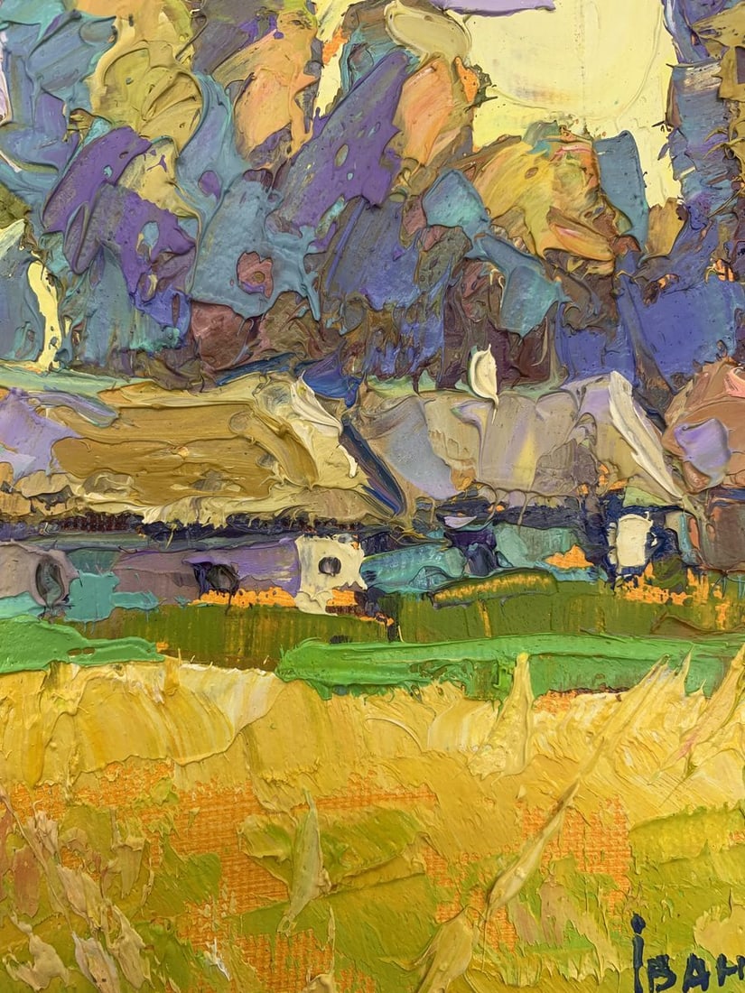 Oil painting Edge of the village Kalenyuk Oksana - 8