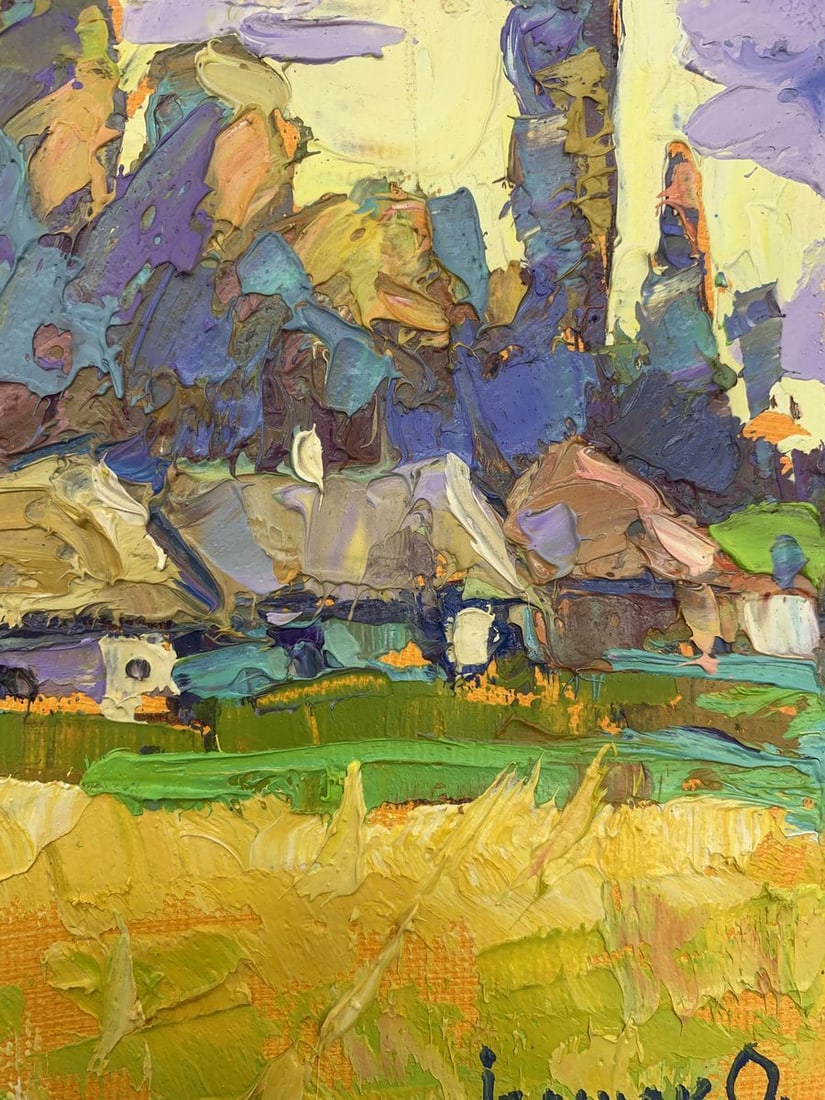Oil painting Edge of the village Kalenyuk Oksana - 9