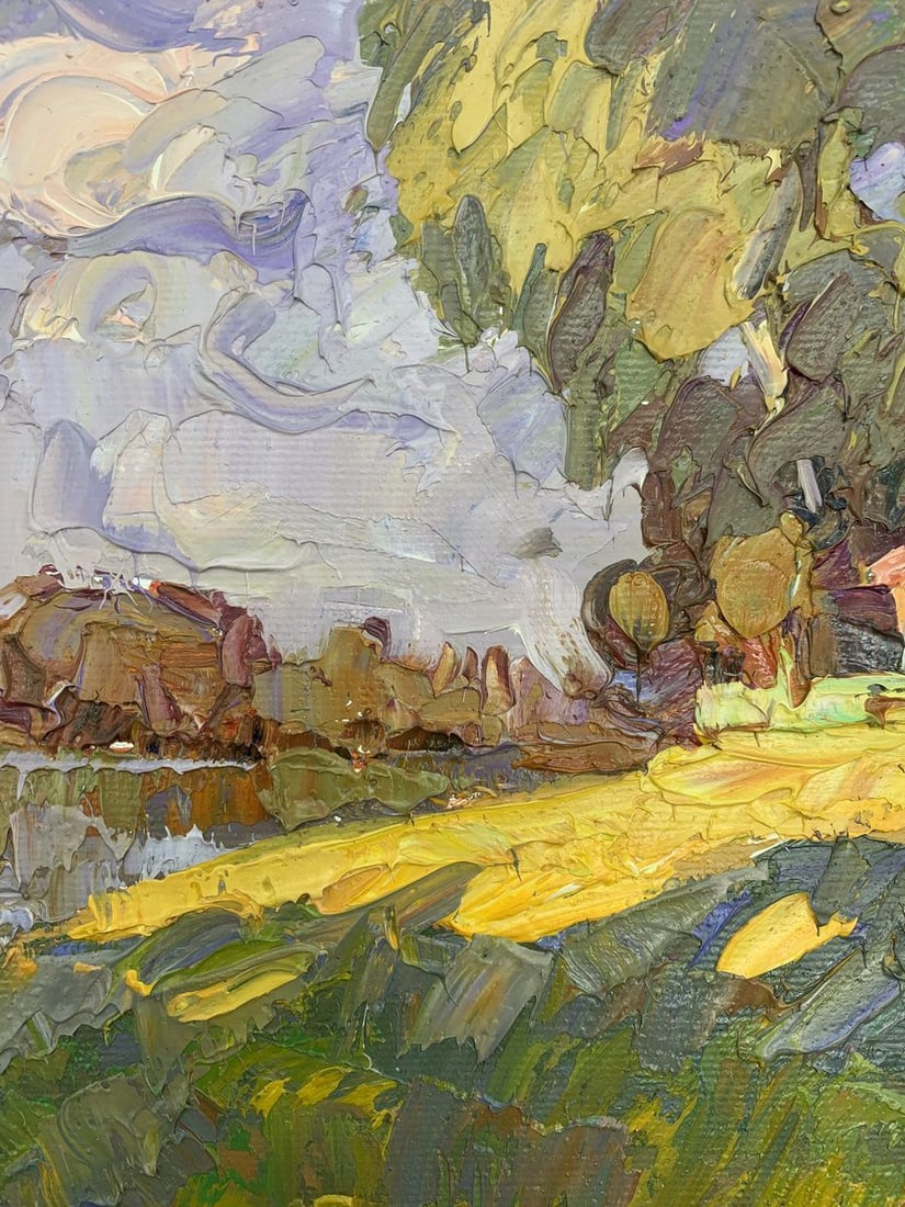 Oil painting Edge of the village Kalenyuk Alex - 4