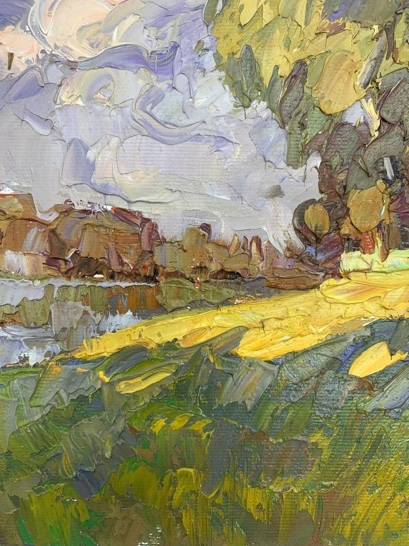Oil painting Edge of the village Kalenyuk Alex - 5