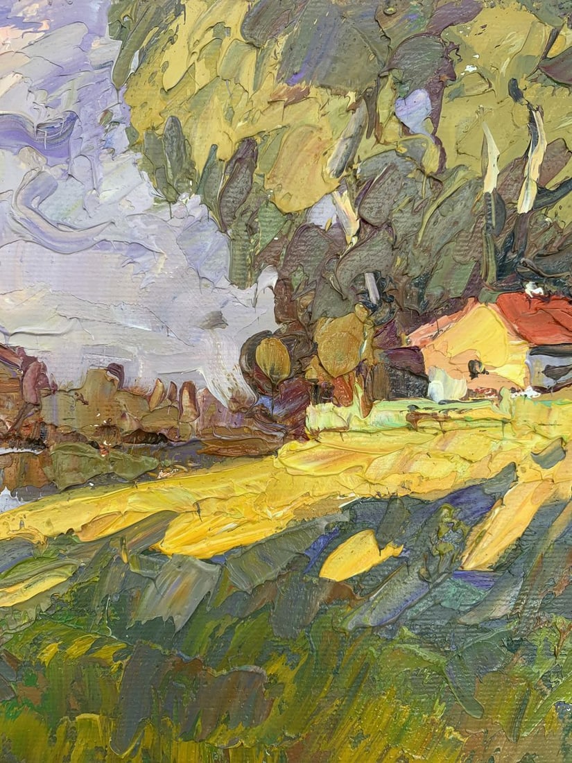 Oil painting Edge of the village Kalenyuk Alex - 6