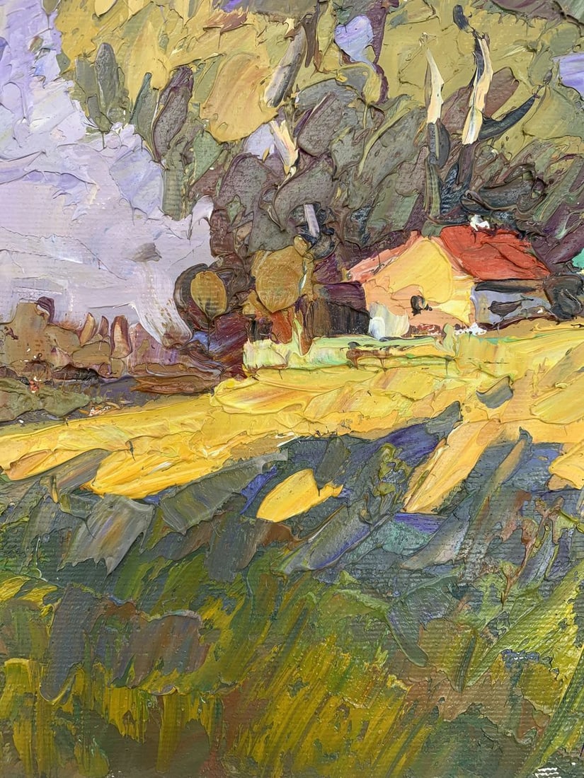 Oil painting Edge of the village Kalenyuk Alex - 7