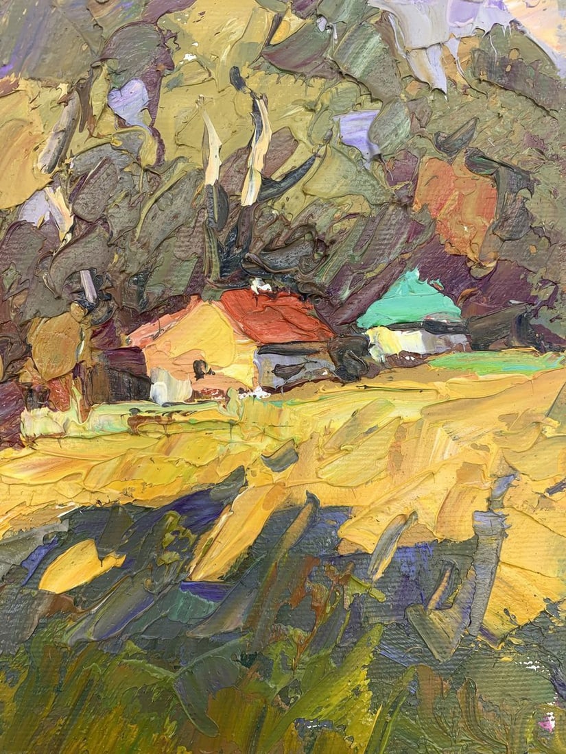 Oil painting Edge of the village Kalenyuk Alex - 9