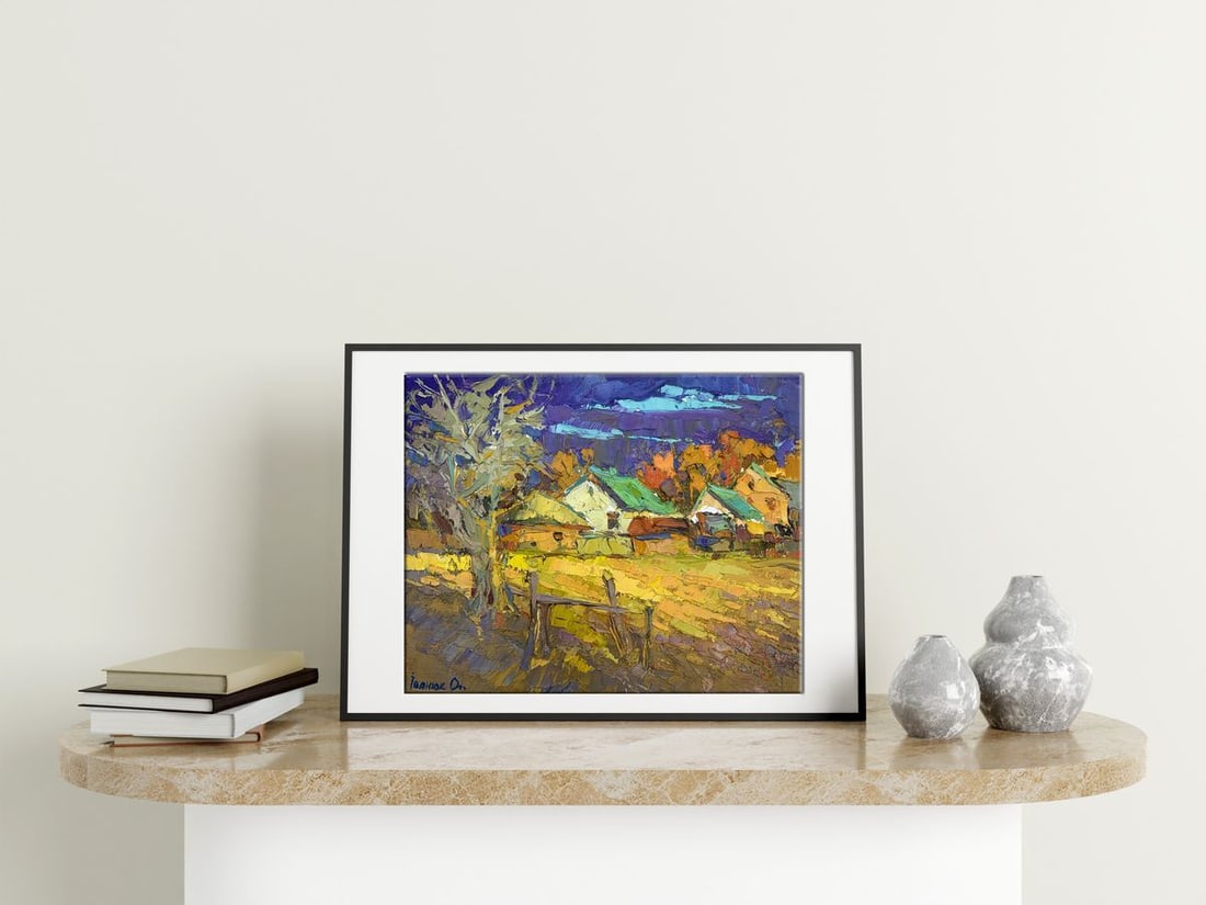 Oil painting Warm evening Kalenyuk Oksana - 2
