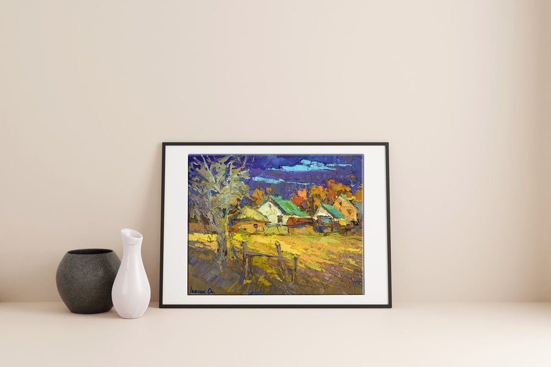 Oil painting Warm evening Kalenyuk Oksana - 3