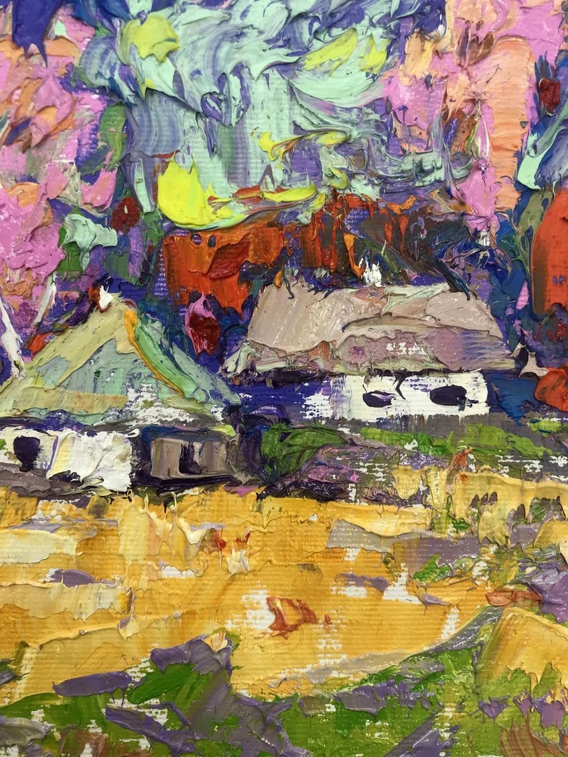 Oil painting Village edge Alex Kalenyuk - 10