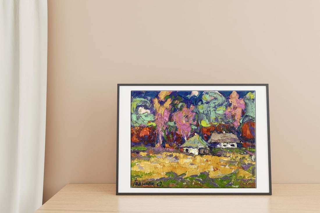 Oil painting Village edge Alex Kalenyuk - 2