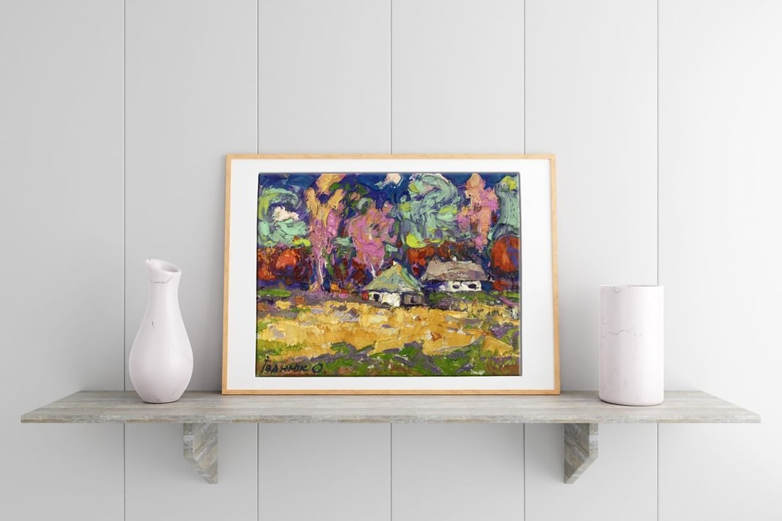 Oil painting Village edge Alex Kalenyuk - 3