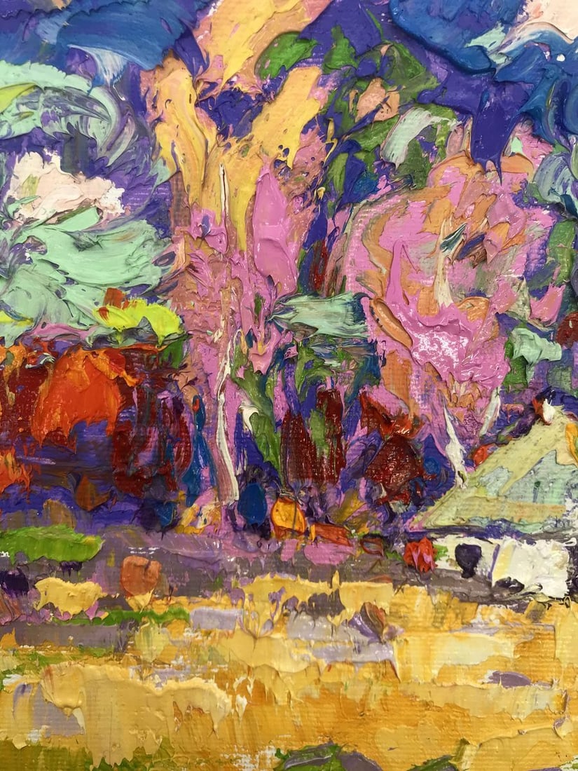 Oil painting Village edge Alex Kalenyuk - 4