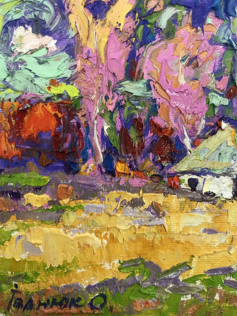 Oil painting Village edge Alex Kalenyuk - 5