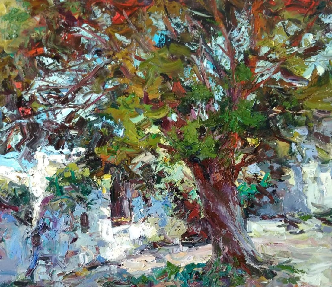 Oil painting Street of the old fortress Alexander Nikolaevich Cherednichenko - 3