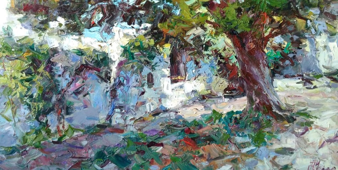 Oil painting Street of the old fortress Alexander Nikolaevich Cherednichenko - 5