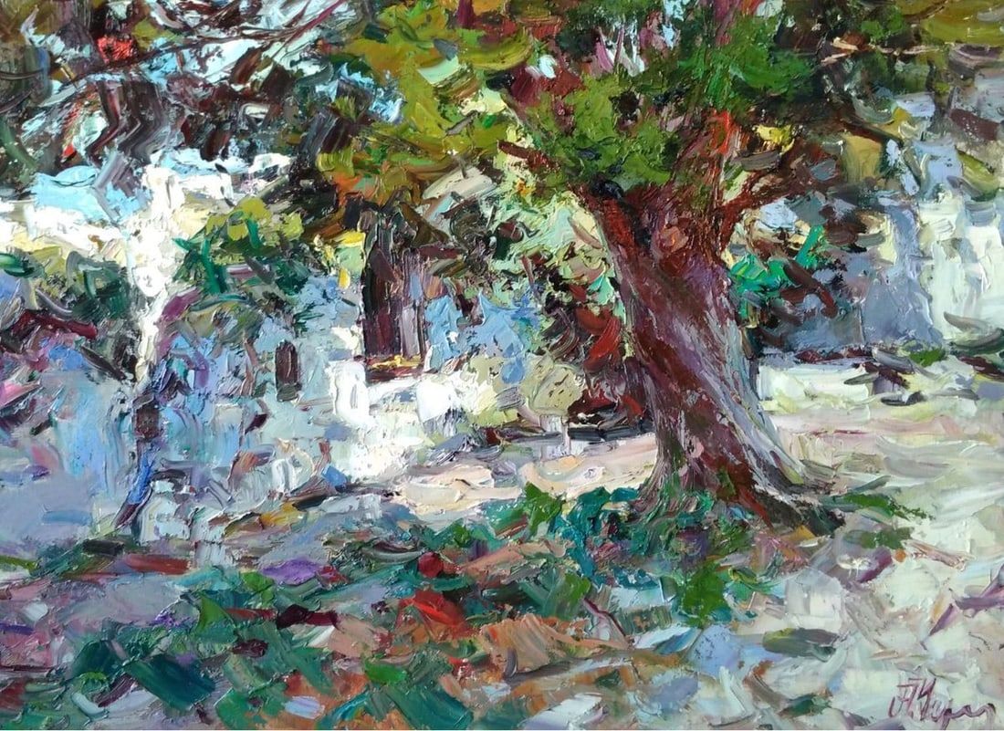 Oil painting Street of the old fortress Alexander Nikolaevich Cherednichenko - 6