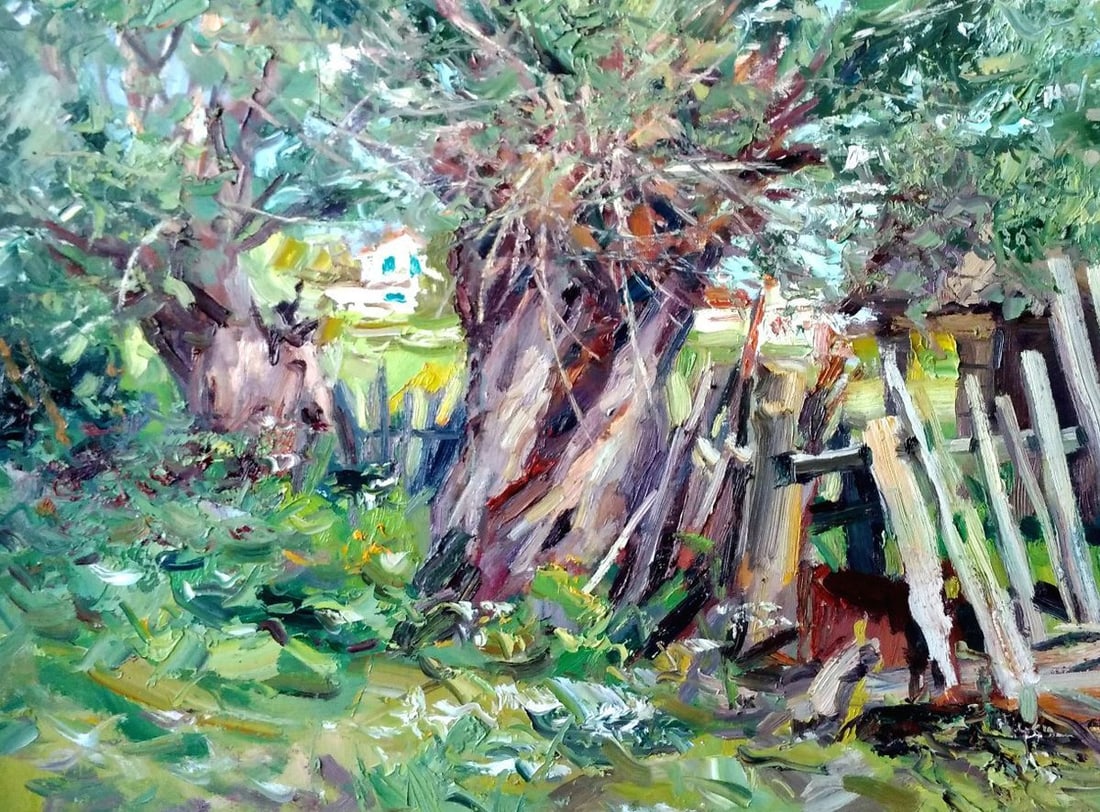 Oil painting Willow Alexander Nikolaevich Cherednichenko: Title: Oil painting Willow Alexander Nikolaevich Cherednichenko Description: NoCher 27 *** ABOUT THIS PAINTING *** * TITLE: "Willow" * ARTISTS: Alexander Nikolaevich Cherednichenko * SIZE: 70x80 cm/'2