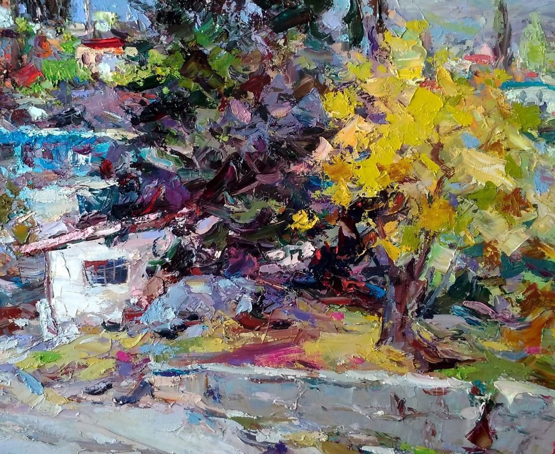 Oil painting Foros Street Alexander Nikolaevich Cherednichenko - 2