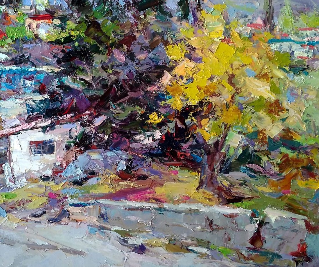 Oil painting Foros Street Alexander Nikolaevich Cherednichenko - 3