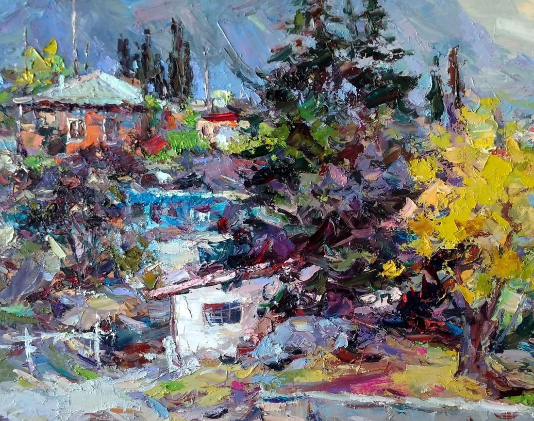 Oil painting Foros Street Alexander Nikolaevich Cherednichenko - 5